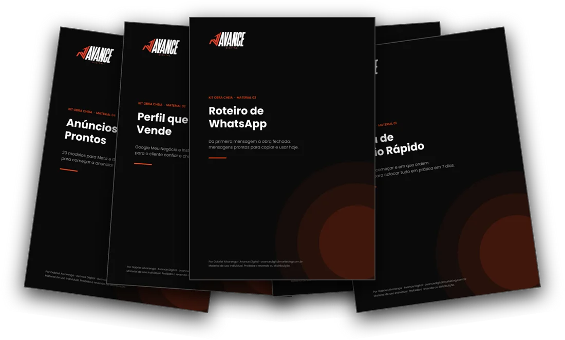 Materiais do Kit Obra Cheia em PDF